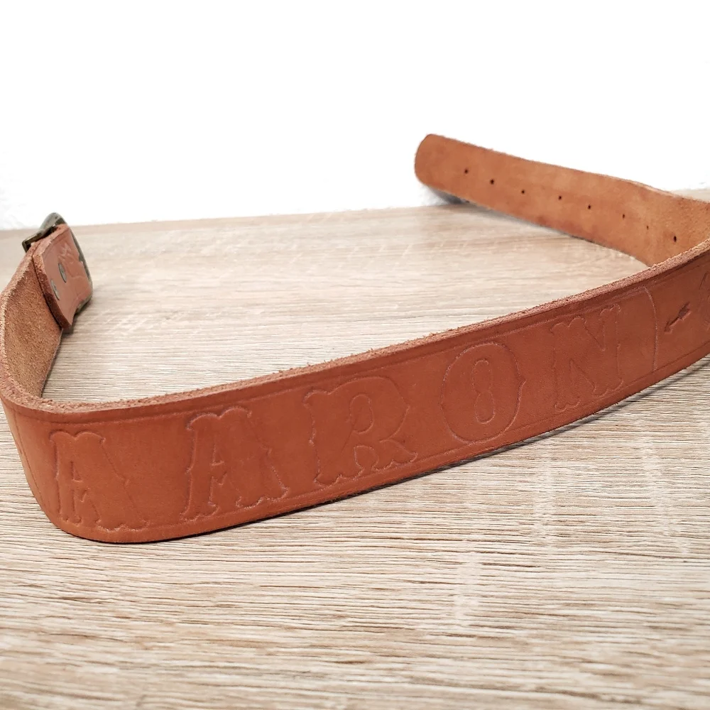 VINTAGE Kids Western Leather Belt 